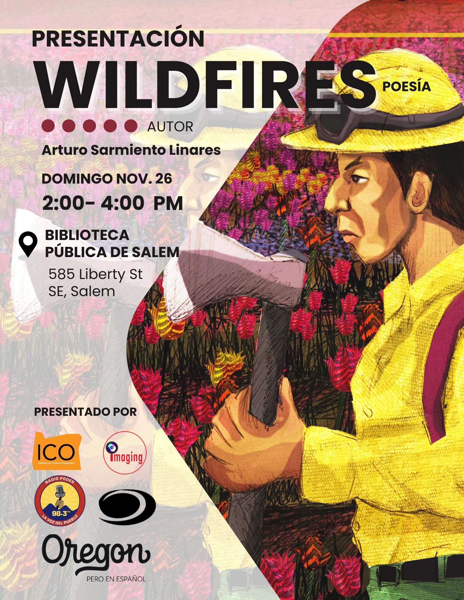 Presentación de libro: Wildfires Poesía - Oregon Pero En Español